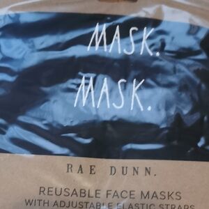 Rae Dunn face masks set  of 2 bnwt